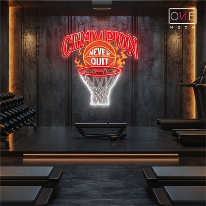 Basketball Champion Artwork Led Neon Sign