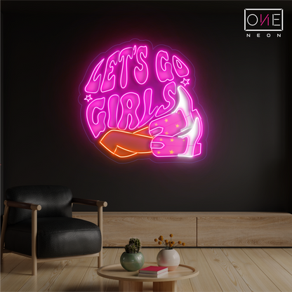 Let's Go Girls Artwork Led Neon Sign – ONE Neon™ Sign Let's Go Girls Artwork Led Neon Sign – ONE Neon™ Sign