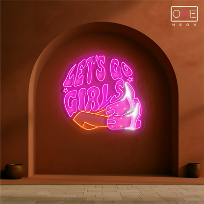 Let's Go Girls Artwork Led Neon Sign