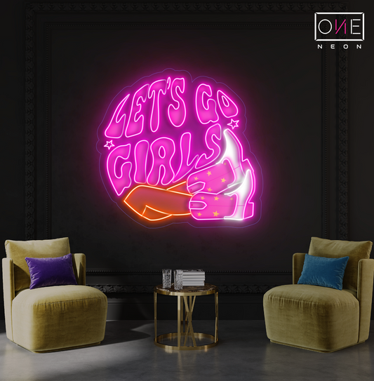 Let's Go Girls Artwork Led Neon Sign