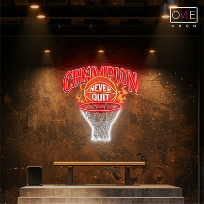 Basketball Champion Artwork Led Neon Sign