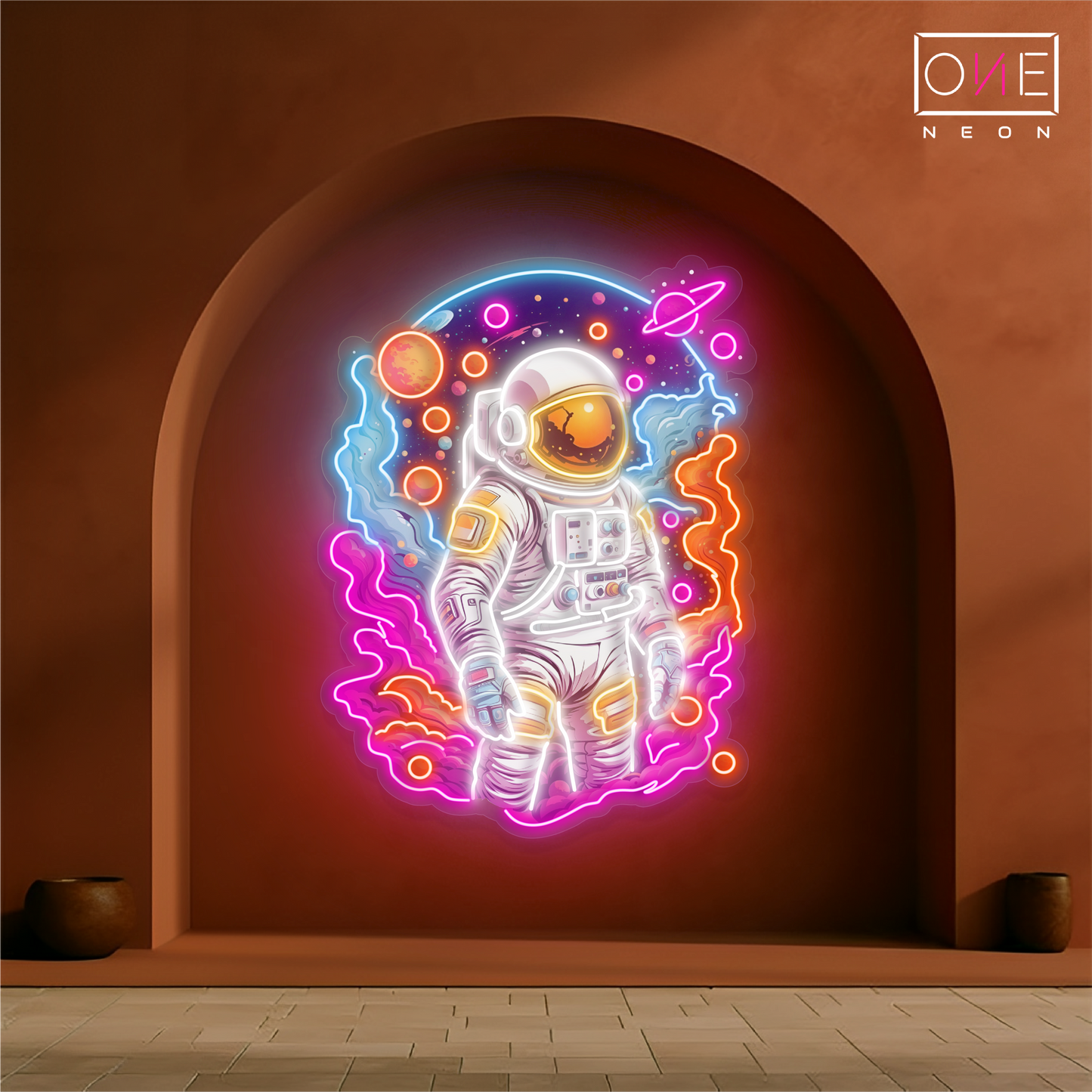 Stellar Adventurer Artwork Led Neon Sign