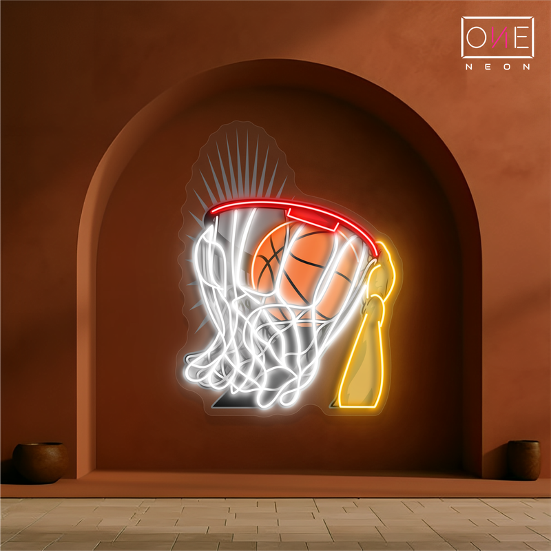 Slam Dunk Glory - Basketball Artwork Led Neon Sign