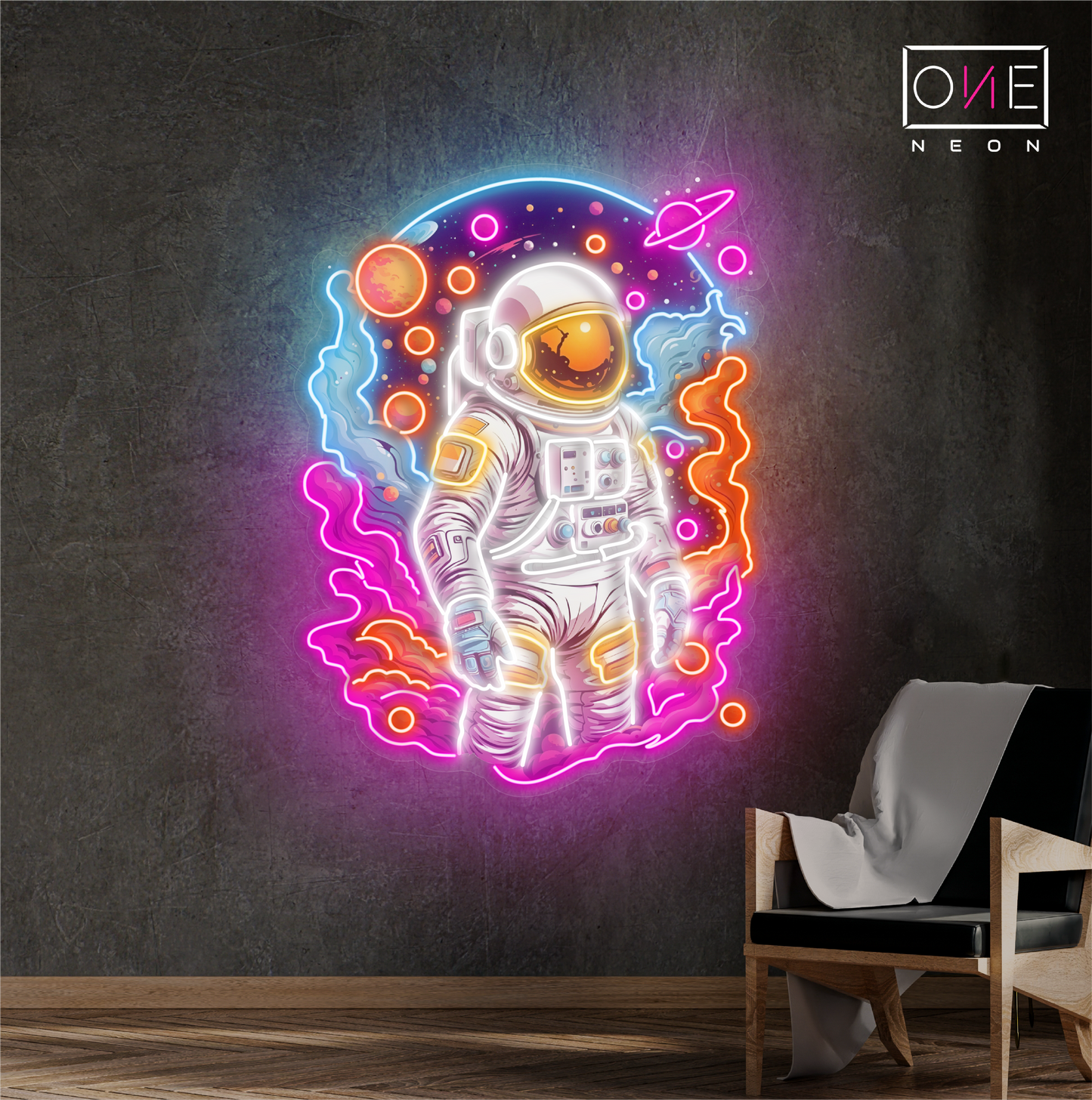 Stellar Adventurer Artwork Led Neon Sign