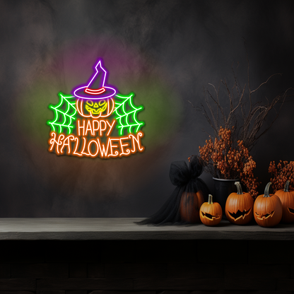 Happy Halloween LED Neon Sign