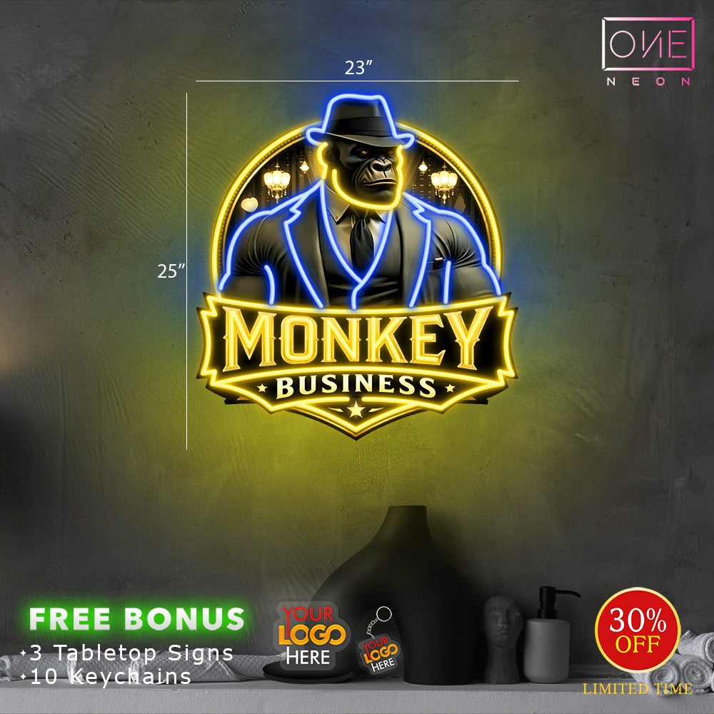 MONKEY BUSINESS | LED Neon Sign