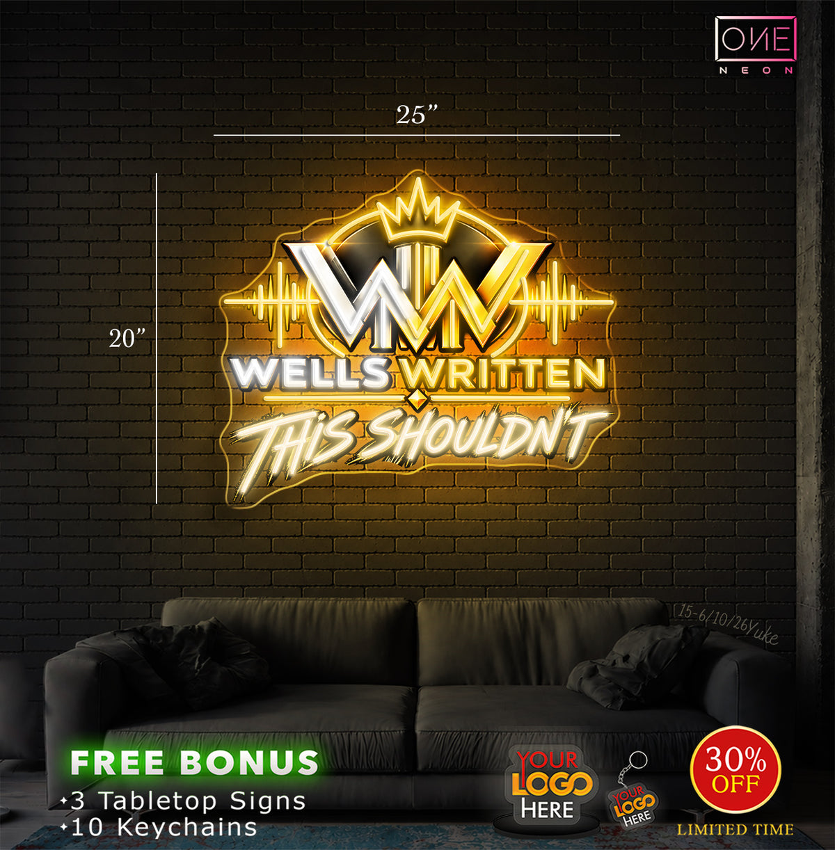 WELLS WRITTEN | LED Neon Sign