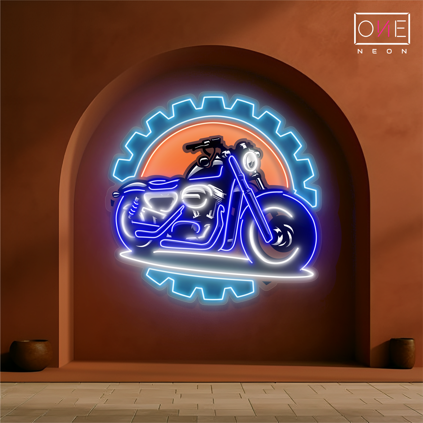 Gearhead Ride Artwork Led Neon Sign