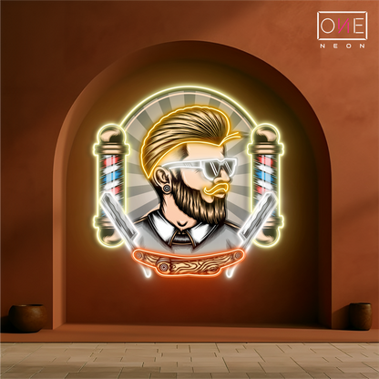 The Modern Barber Artwork Led Neon Sign