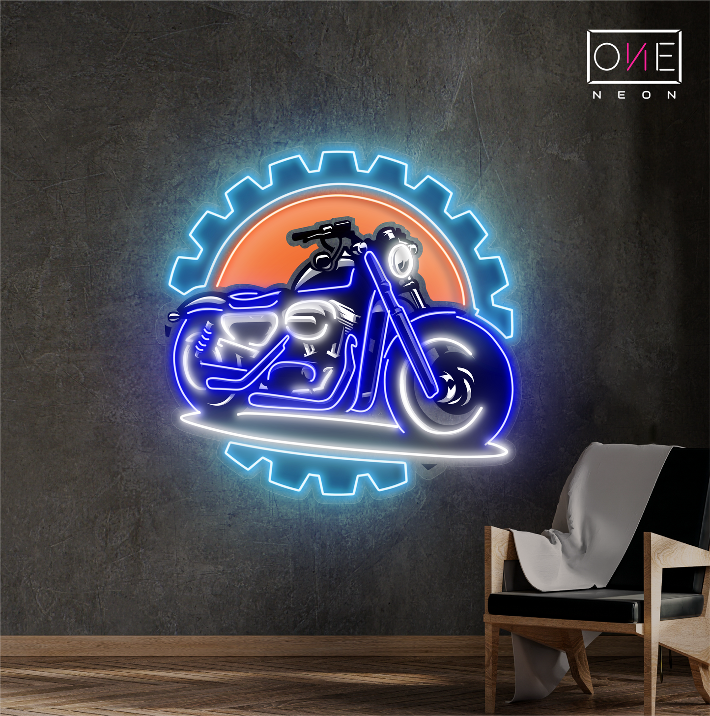 Gearhead Ride Artwork Led Neon Sign