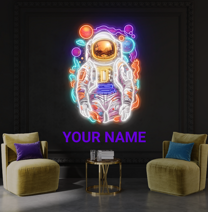 Astronaut Odyssey Artwork Led Neon Sign