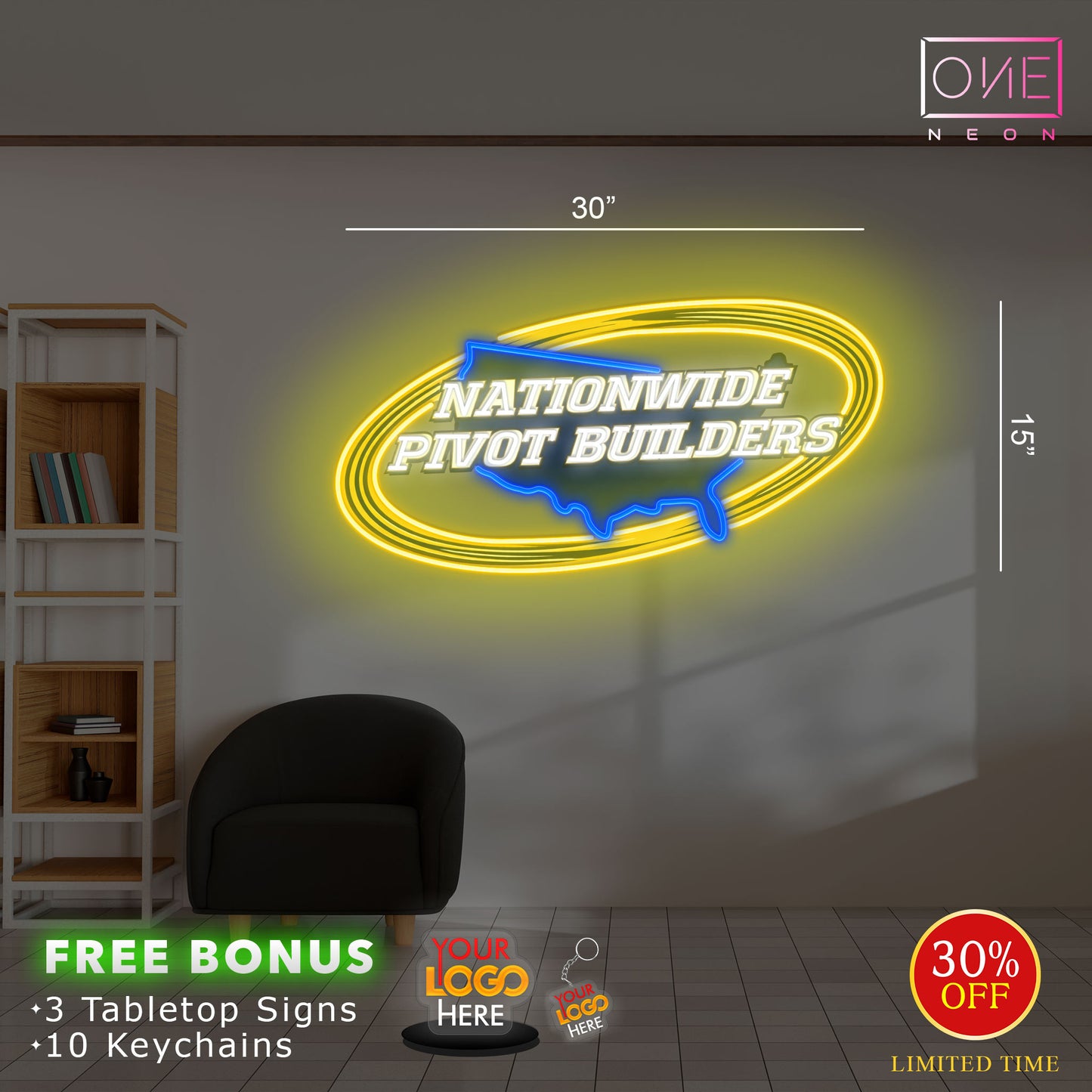 Nationwide Pivot Bullders | Led Neon Sign