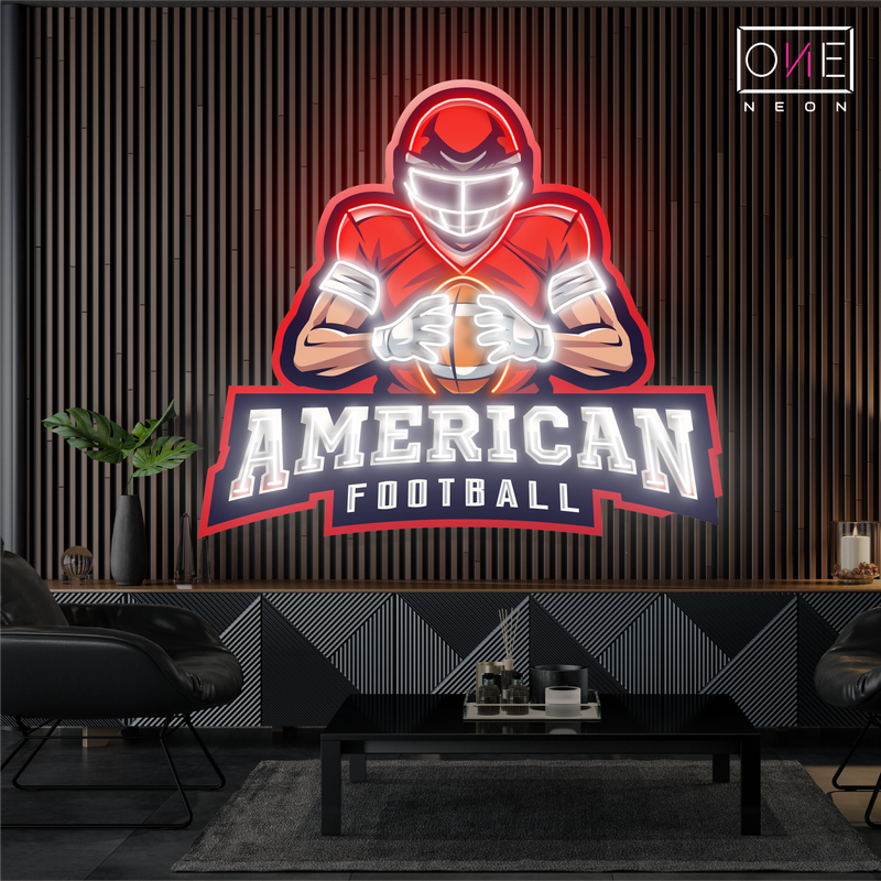 American Football Artwork Led Neon Sign