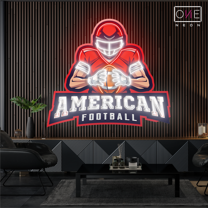 American Football Artwork Led Neon Sign