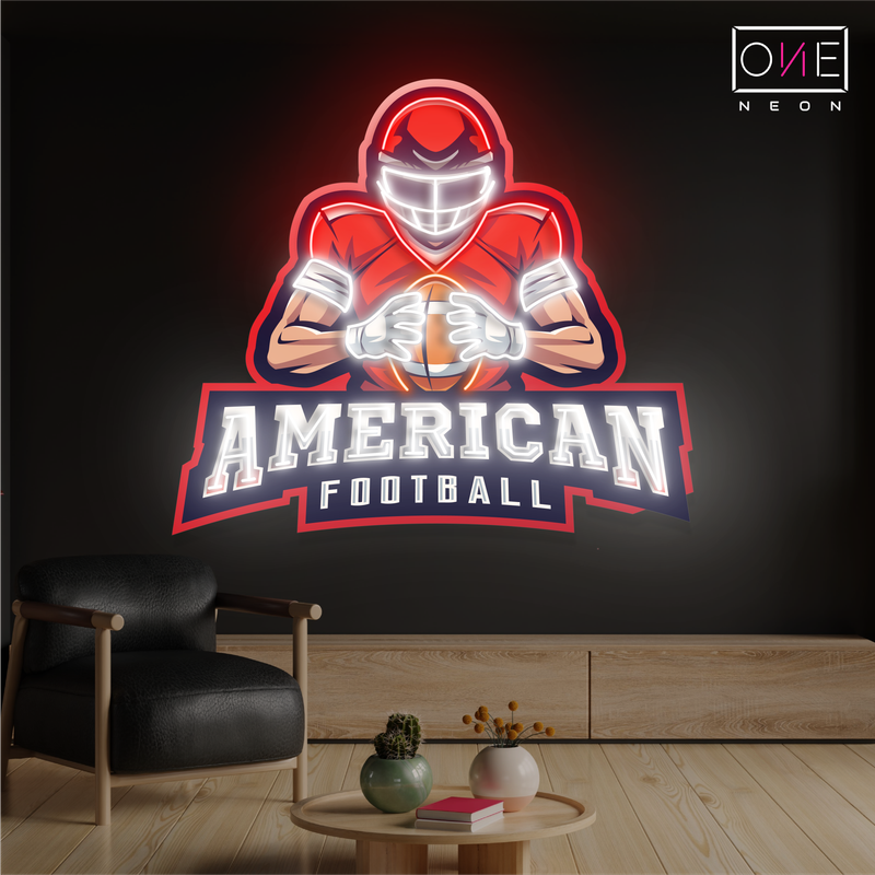 American Football Artwork Led Neon Sign