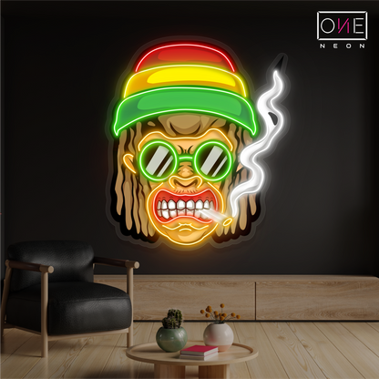 Rasta Vibes Artwork Led Neon Sign