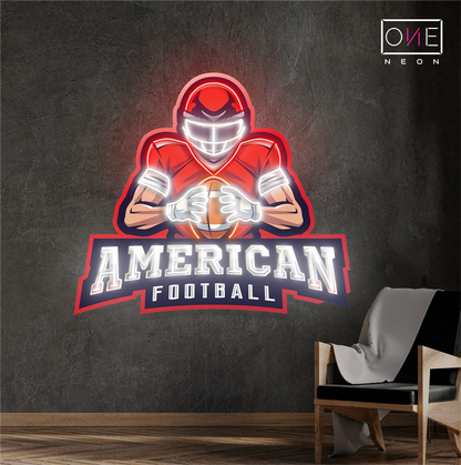 American Football Artwork Led Neon Sign