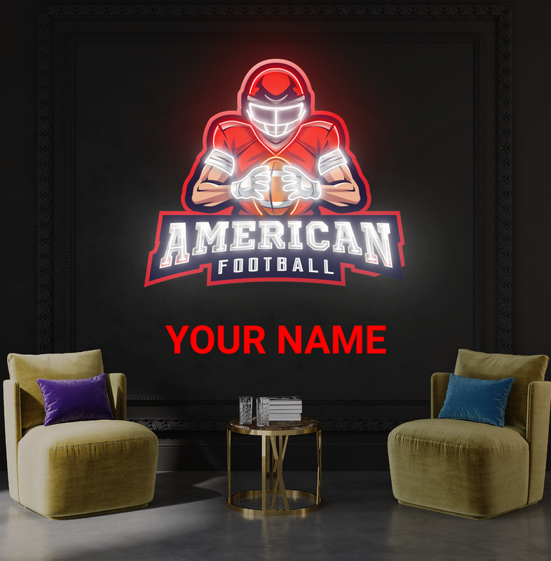 American Football Artwork Led Neon Sign