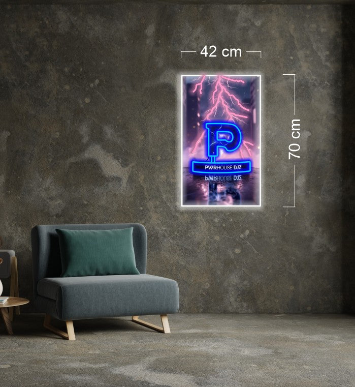 DJ old school 969+PWRHOUSE DJ'Z | LED Neon Sign