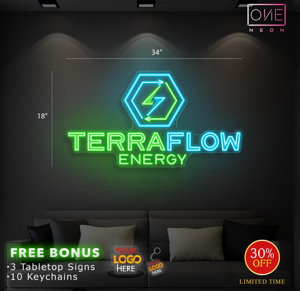 Terraflow Enery (4 signs)| Led Neon Sign