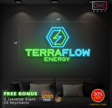 Terraflow Enery (4 signs)| Led Neon Sign
