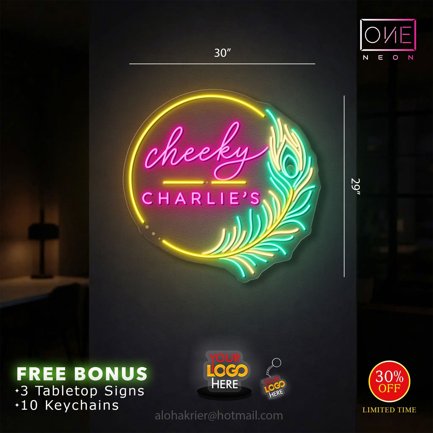 Cheeky Charlie's | Led Neon Sign