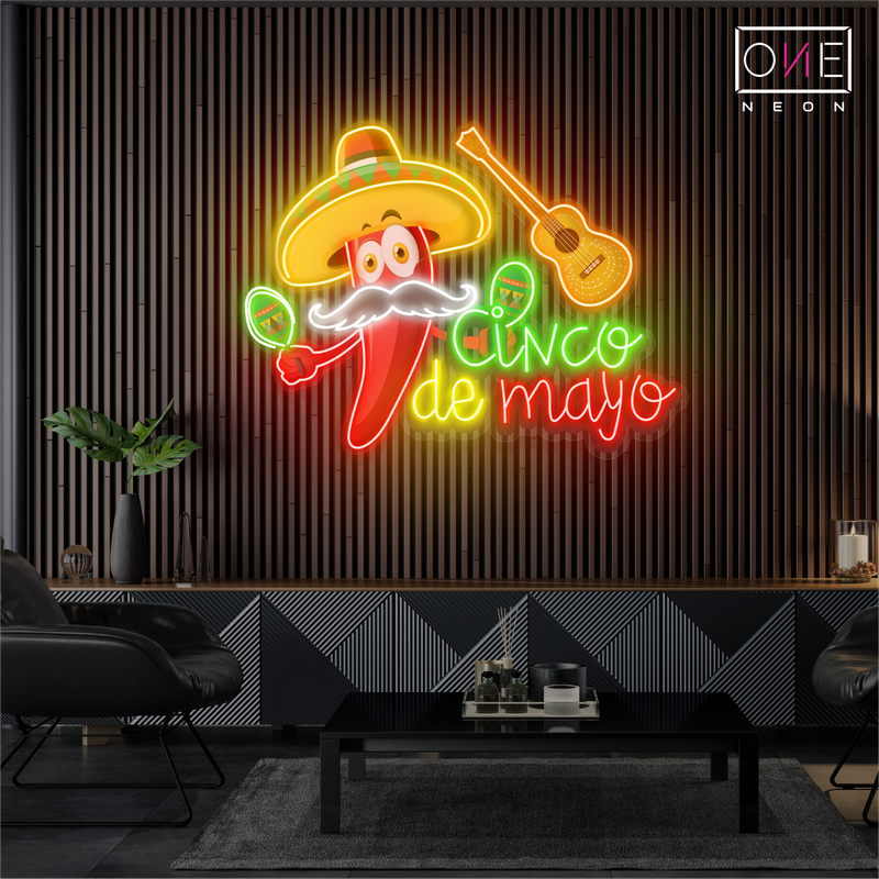 Cinco de Mayo Artwork Led Neon Sign