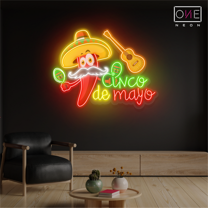 Cinco de Mayo Artwork Led Neon Sign