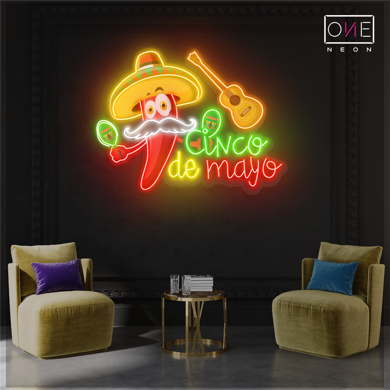 Cinco de Mayo Artwork Led Neon Sign