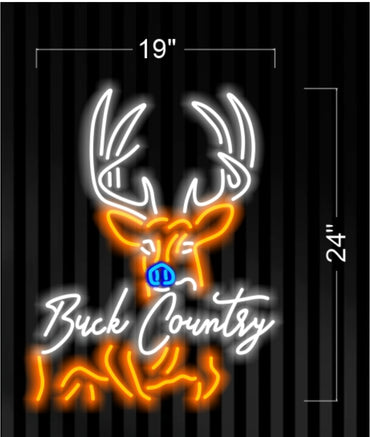 Ohio State And Buck country | LED Neon Sign (2 signs)
