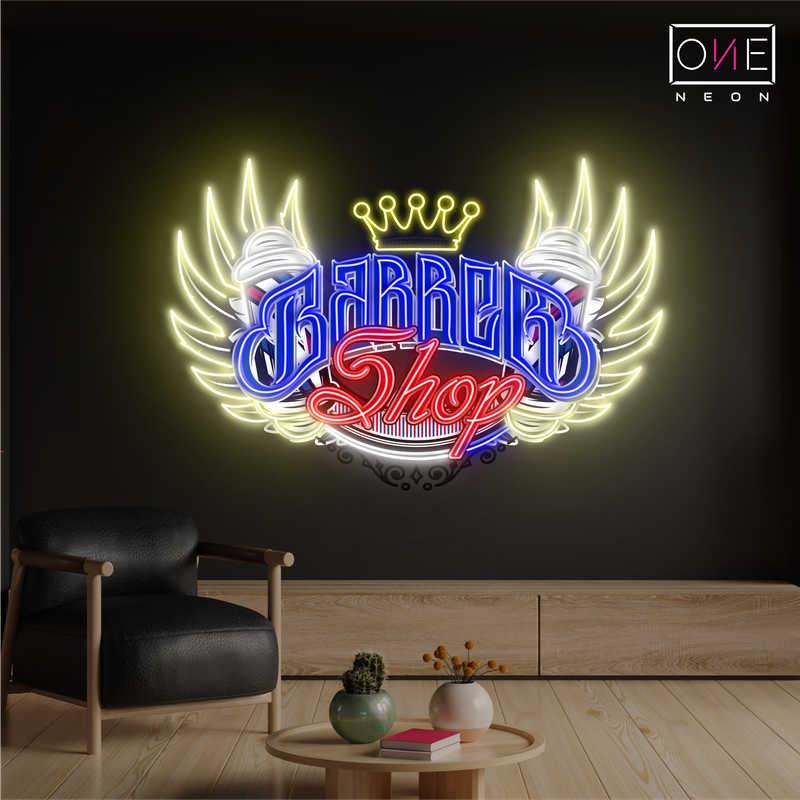 Barber Shop Artwork Led Neon Sign