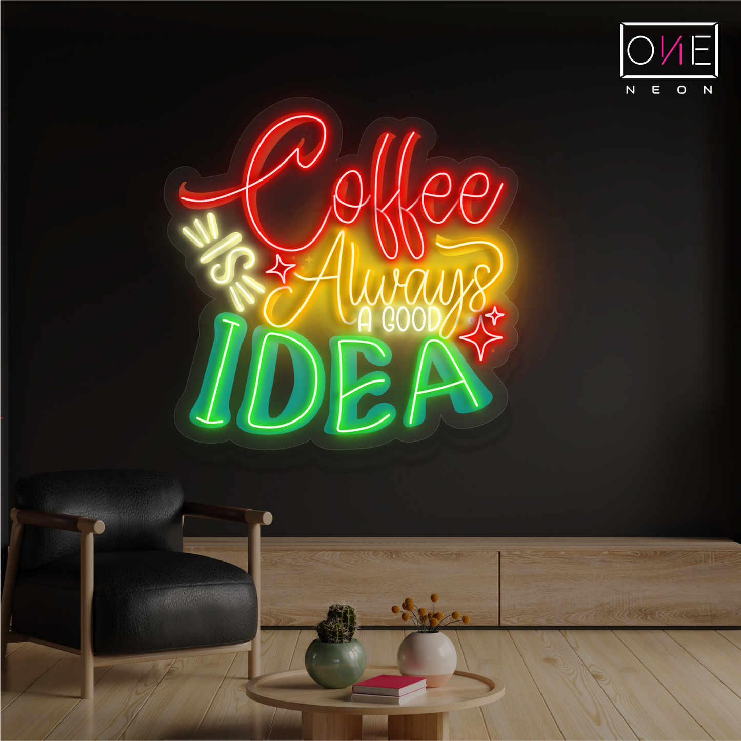 Coffee is Always a Good Idea Artwork Led Neon Sign