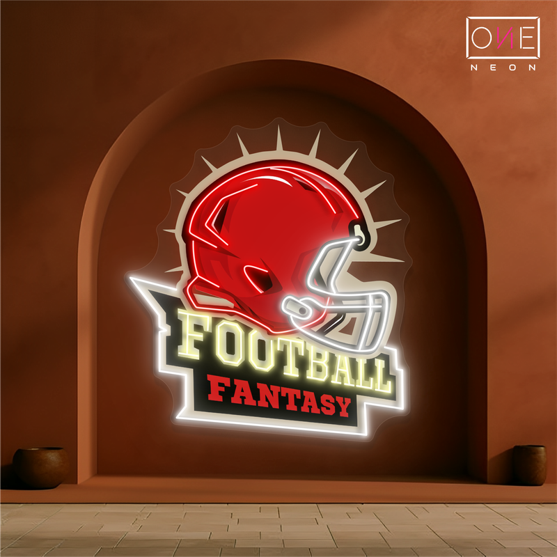 Football Fantasy Artwork Led Neon Sign