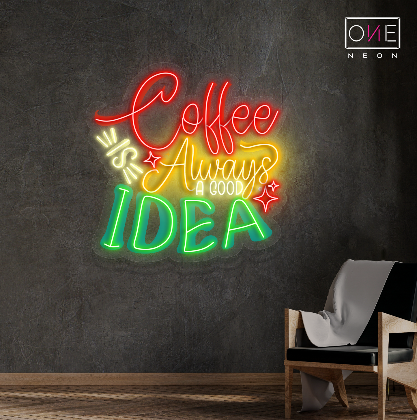 Coffee is Always a Good Idea Artwork Led Neon Sign