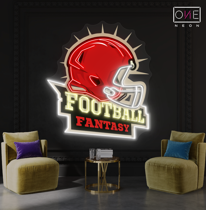 Football Fantasy Artwork Led Neon Sign