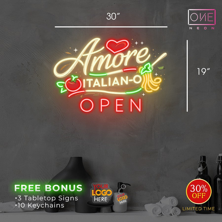 Amore Italian-O | Led Neon Sign