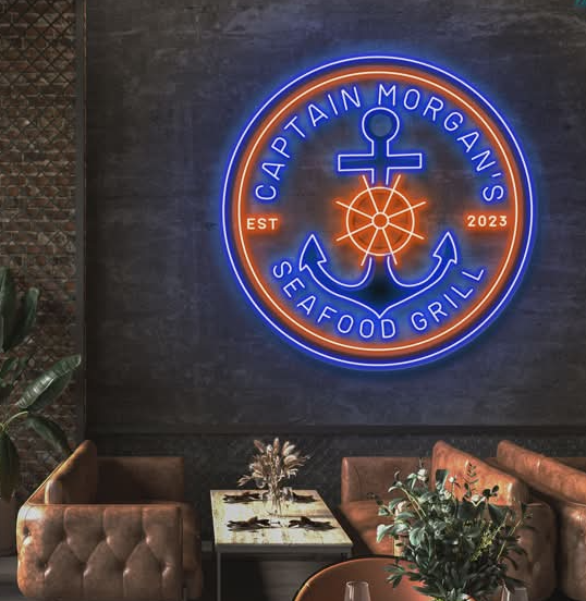 Captain Morgan's Seafood Grill | Led Neon Sign