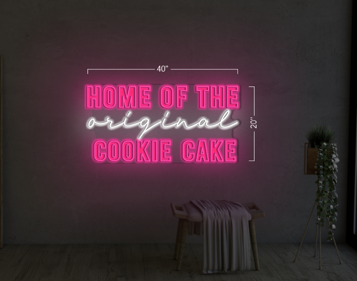 Imagination has no limits + Home of the original cookie cake ( 2 signs) | Led Neon Sign