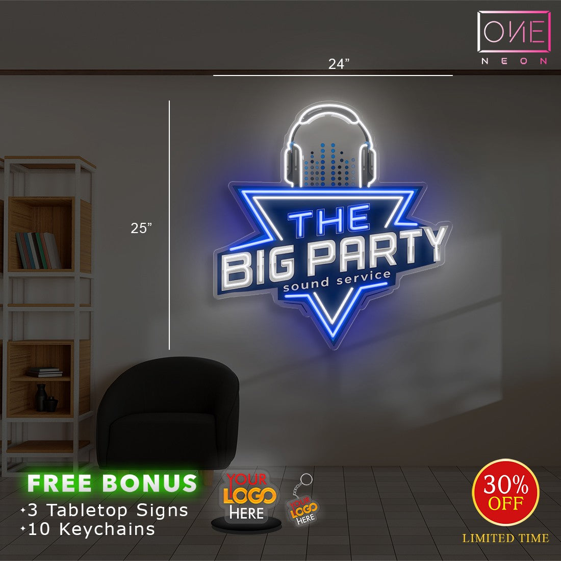 THE BIG PARTY | Led Neon Sign