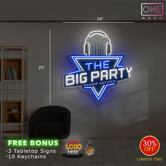 THE BIG PARTY | Led Neon Sign