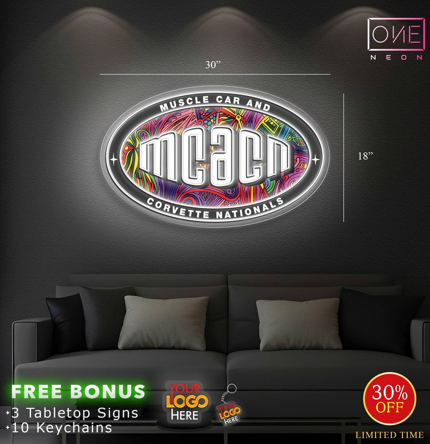 MCACN | LED Neon Sign (10 signs)