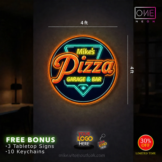 MIKE'S PIZZA | LED Neon Sign (waterproof)