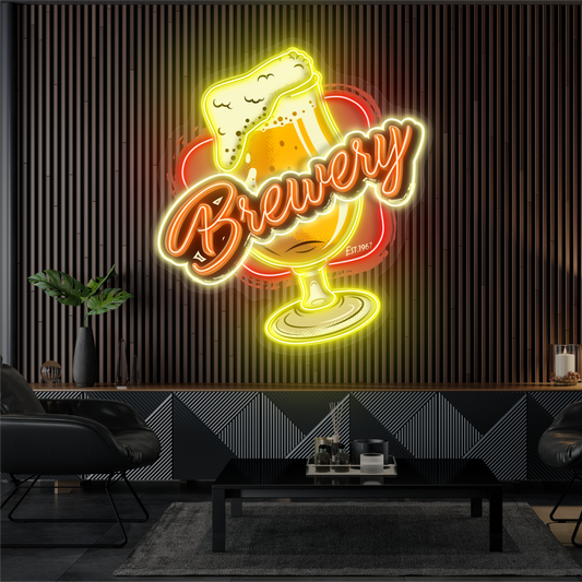 Brewery Beer Artwork Led Neon Sign