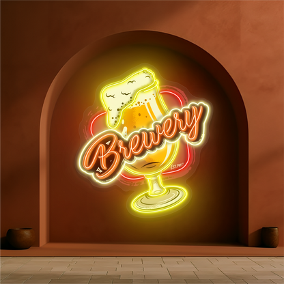 Brewery Beer Artwork Led Neon Sign