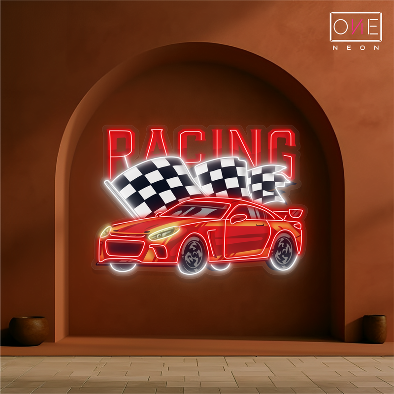 Racing Car Artwork Led Neon Sign