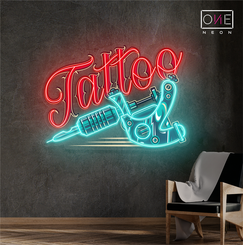 Tattoo Machine Artwork Led Neon Sign