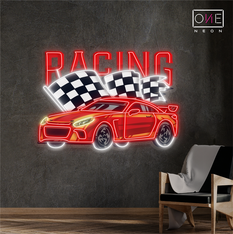 Racing Car Artwork Led Neon Sign