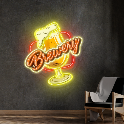 Brewery Beer Artwork Led Neon Sign