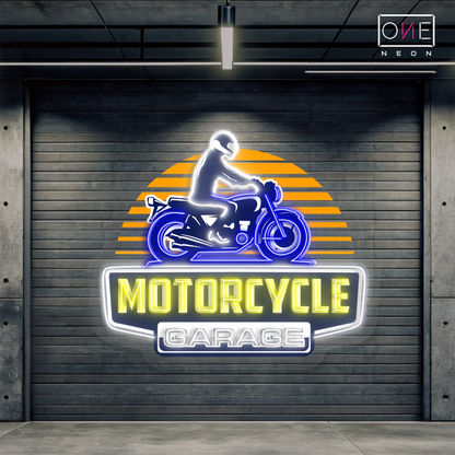 Motorcycle Garage Artwork Led Neon Sign