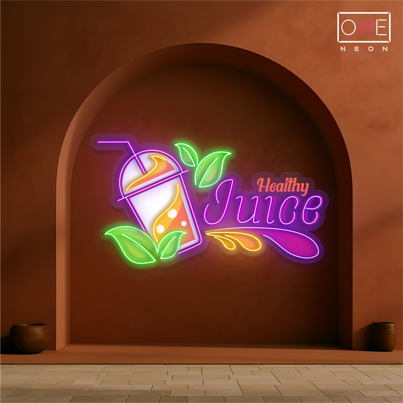 Healthy Juice Artwork Led Neon Sign